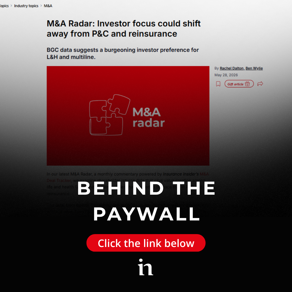 Behind the paywall  (2)