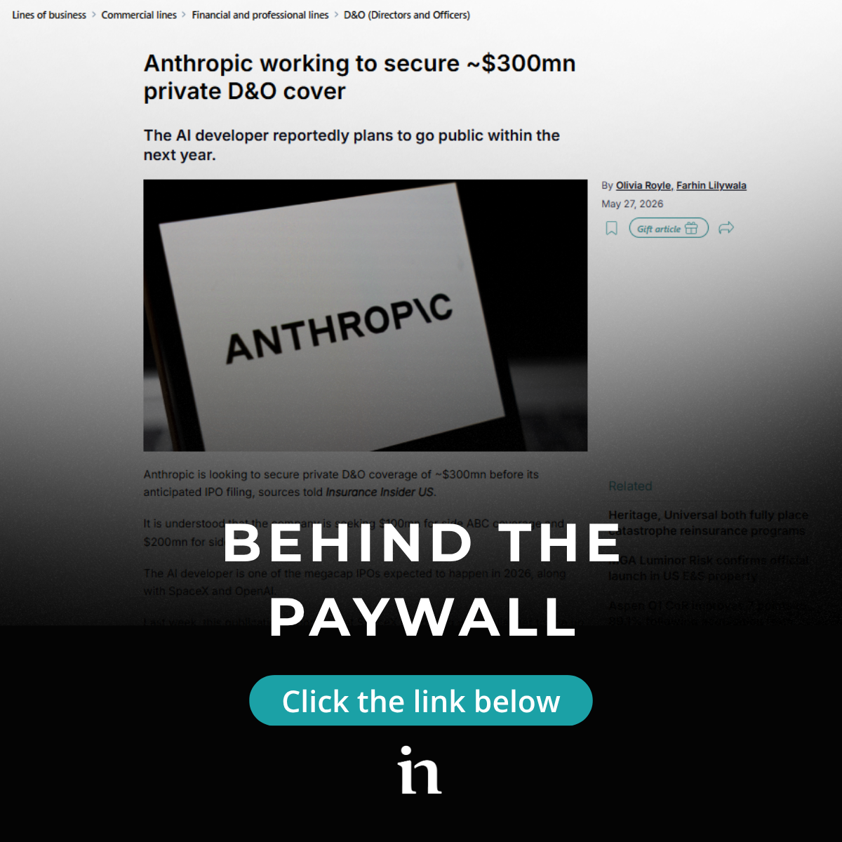 Behind The Paywall