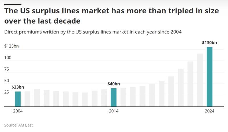 The US surplus lines market...